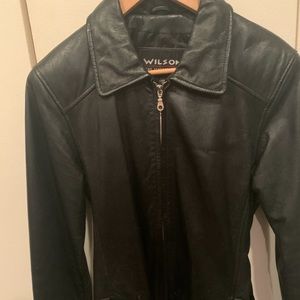 Wilson’s leather coat